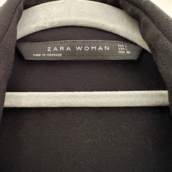 ZARA BLACK JUMPSUIT WITH ZIPPER - Picture 4 of 5